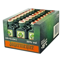 Netto  Jägermeister Kräuterlikör 35 % Vol. 40 ml, 24er Pack