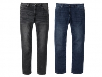 Lidl  LIVERGY® Jeans Herren, gerade geschnitten, in 5-Pocket-Style, hoher Ba