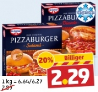 DR. OETKER Pizzaburger 2.29 €