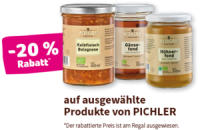 Denns Pichler - 20 % Rabatt auf ausgewählte Produkte von Pichler