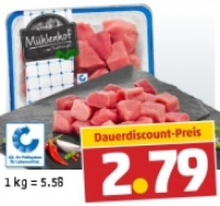 MÜHLENHOF Frisches Schweine-Gulasch 2.79 €