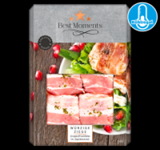 BEST MOMENTS Würziger Ziegenkäse im Speckmantel 2.99 €