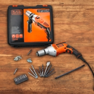 Black < Decker KR705KA40-FR, 750-W-Schlagbohrmaschine, inkl. 40-tlg 69.99 €