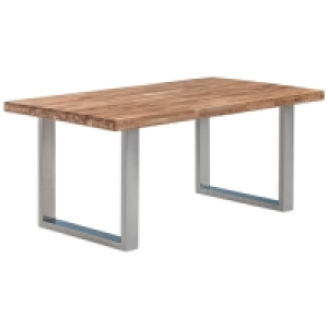 Esstisch - Wildeiche massiv - chromfarben 479.99 €