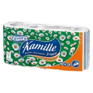 Netto  Favora Toilettenpapier Kamille 3lg. 8x150 Blatt