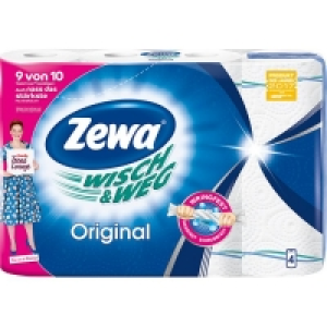 Zewa Wisch und Weg Küchenrollen Original, 1 x 4 Rollen (4 x 45 Blatt) 1.89 €