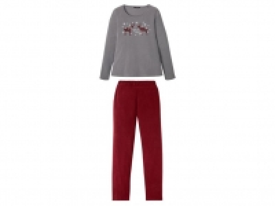 Lidl  ESMARA® Pyjama Damen, mit Gummizugbund, Eingrifftaschen