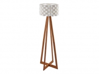 Lidl  Pureday Design Stehlampe mit Papierschirm und Holzfuß