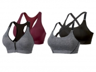 Lidl  CRIVIT® Sport-Bustier/ BH, 2 Stück, High Level, mit Elasthan