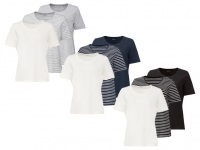 Lidl  ESMARA® T-Shirt Damen, 3 Stück, mit Bio-Baumwolle und Elasthan