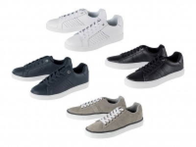 Lidl  LIVERGY® Sneaker Herren, Lederdecksohle, Zungen- und Schaftrandpolster