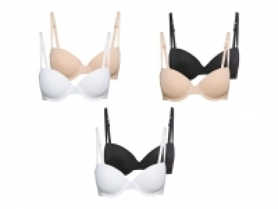 Lidl  ESMARA® Lingerie T-Shirt BH, 2 Stück, gemouldete und gepaddete Cups, e