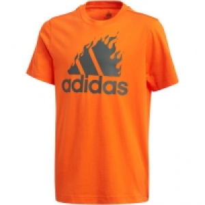 adidas T-Shirt, mit graphischem Logo-Aufdruck, Baumwolle, für Jungen
