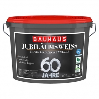 Bauhaus  swingcolor Wandfarbe Jubiläumsweiß 60 Jahre BAUHAUS