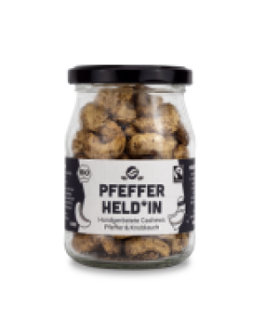 Alnatura Fairfood Freiburg Cashews Knoblauch & Pfeffer im Pfandglas