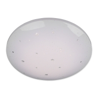 Roller  LAMPURA LED-Deckenleuchte - weiß - Sternoptik und Kristalle - Ã 44 c