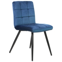 Roller  Stuhl - blau - Webstoff