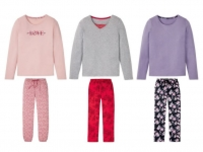 Lidl  ESMARA® Pyjama Damen, mit Bindeband, mit Baumwolle