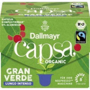 Dallmayr Bio capsa Gran Verde Lungo Intenso Kaffeekapseln