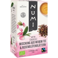 Rossmann Numi Bio Weißer Tee Mischung aus Weißem Tee & Rosenblütenblättern