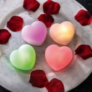 LED Deko-Rosen oder-Herzen 4er-Set 5.99 €