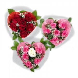 Rosenherzstrauß zu Valentin 9.99 €