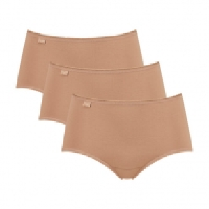 Karstadt  Sloggi Midi-Slip, 3er-Pack, Baumwolle, für Damen