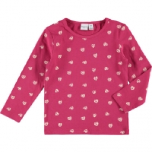 Karstadt  MANGUUN Shirt, Langarm, Rundhalsausschnitt, Herzen, für Mädchen