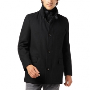 Karstadt  Pierre Cardin Wolljacke, Steppeinsatz, Stehkragen, für Herren