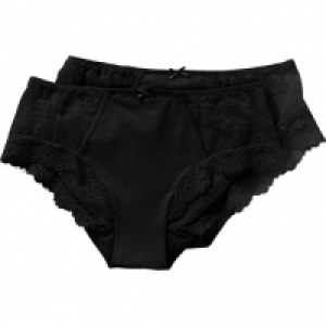 Desirée Slip, 2er-Pack, uni, Spitze, für Damen