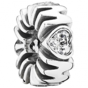 Karstadt  Pandora Charm Glitzerndes Herz 791520CZ, 925er Silber