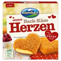 Aldi Süd  Alpenhain Back-Käse-Herzen 240 g