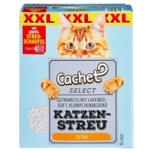 Aldi Süd  Cachet SELECT XXL-Katzenstreu mit Streuschaufel 8 l