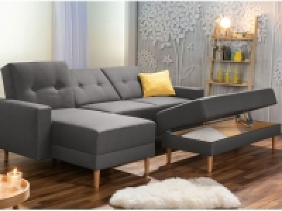 Lidl  MAX WINZER Funktionssofa Just Cool inkl. Hocker Couch Wohnlandschaft E