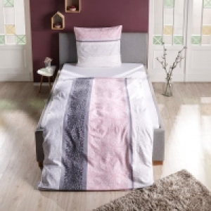 Biber-Bettwäsche Quartz (135x200, rosa-grau) 20.00 €