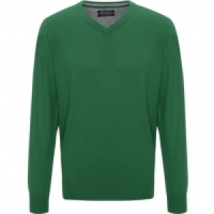 Dunmore Pullover, V-Ausschnitt, Cashmere-Seide-Mix, breite Bündchen, f
