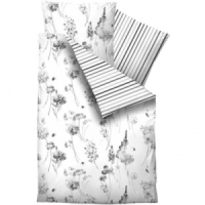 Galeria home Biber Wendebettwäsche Basic Flower, Blumen, Streifen, 1 19.99 €