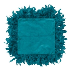 Kissenhülle mit Federumrandung, ca. 40x40cm 3.00 €