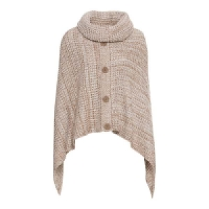 Damen-Poncho mit Zierknöpfen 6.50 €