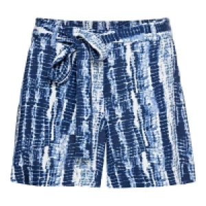 NKD  Damen-Shorts in Batik-Optik, mit Bindegürtel