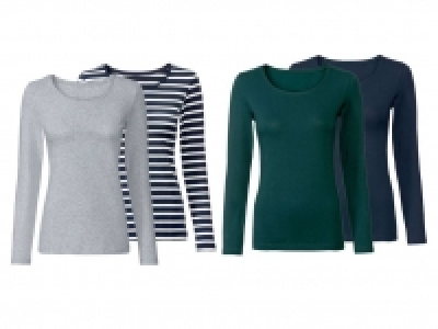 ESMARA® Langarmshirt Damen, 2 Stück, mit Baumwolle 4.99 €
