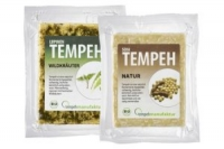 Denns Tempehmanufaktur Tempeh, verschiedene Sorten