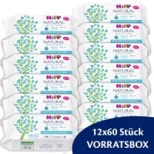 Rossmann Hipp Babysanft Feuchttücher Natural Aqua parfumfrei Vorratsbox