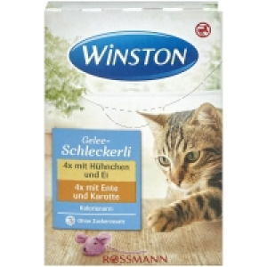 Rossmann Winston Gelee-Schleckerli 4x mit Hühnchen und Ei, 4x mit Ente und Karotte