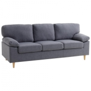 Dänisches Bettenlager  Sofa GEDVED (3-Sitzer, dunkelgrau)