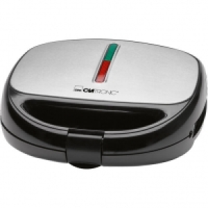 Clatronic Kontaktgrill ST/WA 3670 3in1, schwarz/edelstahl