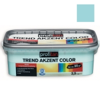 Roller  profitan Wandfarbe Trend Akzent Color - lagune matt - 2,5 Liter