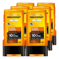 Netto  Loreal Men Expert Duschgel Hydra Energy Taurin 300 ml, 6er Pack