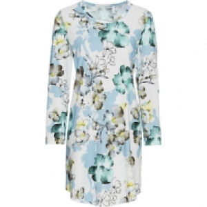 Rösch Nachthemd, Langarm, Rundhals, floral, für Damen