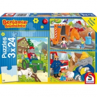 Karstadt  Schmidt Spiele Puzzle-Box mit Poster: Benjamin Blümchen In Aktion, 3x2
